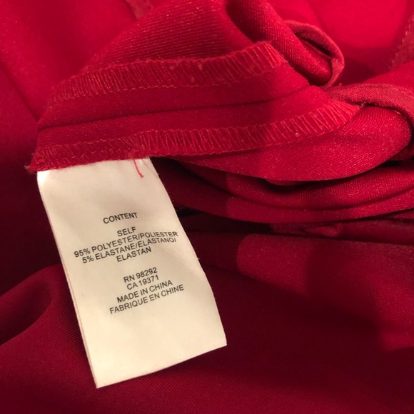 Tibi off shoulder dress red size 0 - Picture 5 of 5
